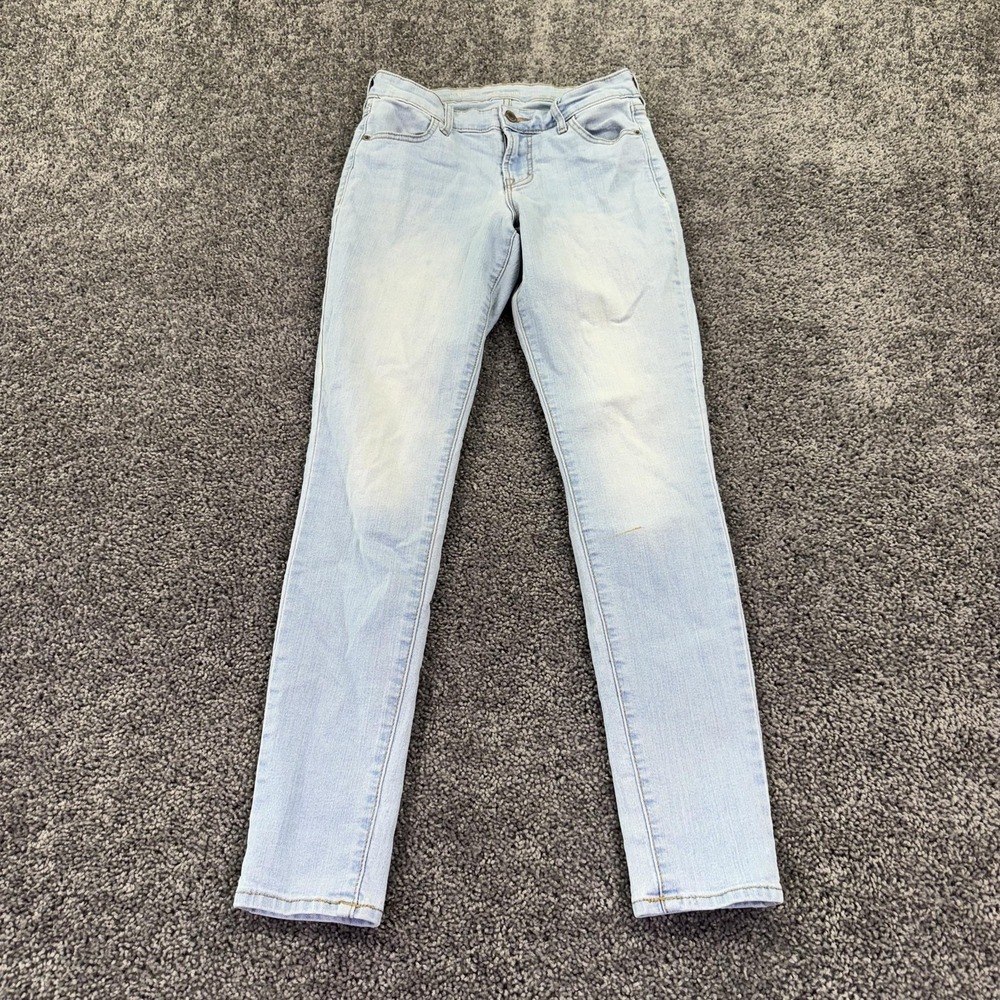 Old Navy Jeans Womens 2 Regular Blue Super Skinny Light Wash Stretch Denim City